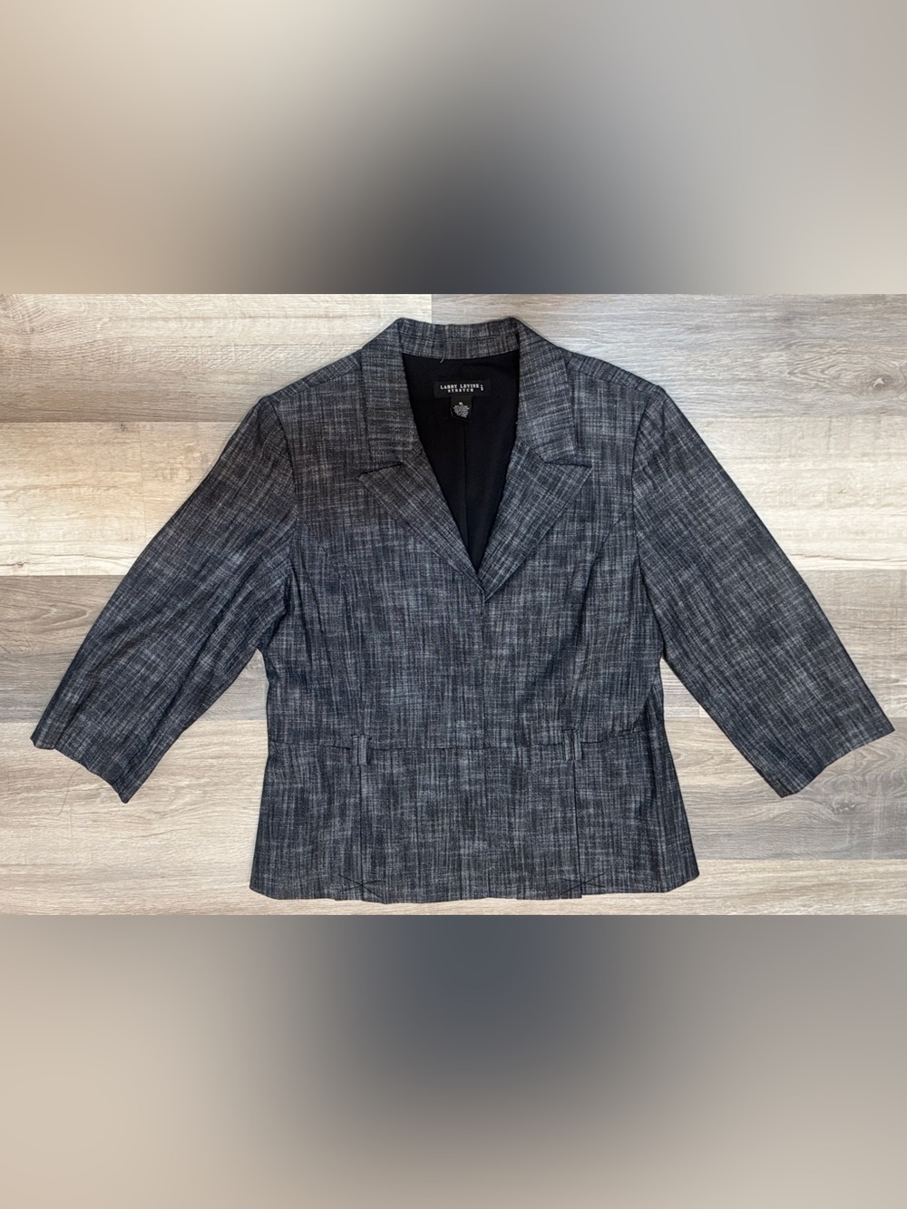 Larry Levine Gray Denim Women’s Blazer Jacket
